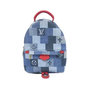 Pre-owned Louis Vuitton Denim Tote Bags Palm Springs Mini Monogram Backpack
