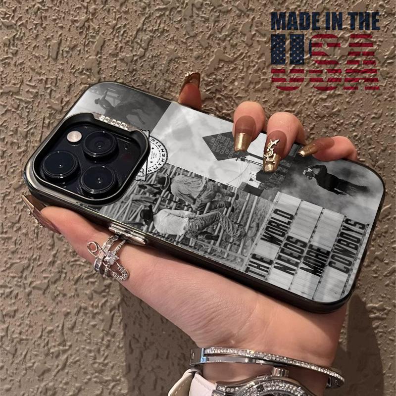 Case for iPhone 16 E Pro Max 15 Plus 14 13 12 11 XS XR Rodeo Revival Matte Shockproof Anti-Scratch Stylish Smartphone Cover