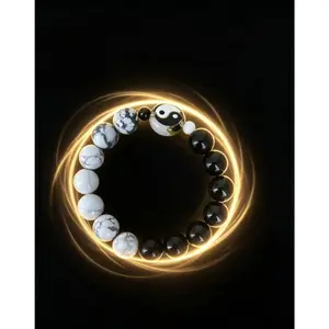 Tai Chi Guardian of Luck Bead - Unique Design Inspired by Tai Chi for Luck and Harmony - Perfect for Practitioners and Collectors