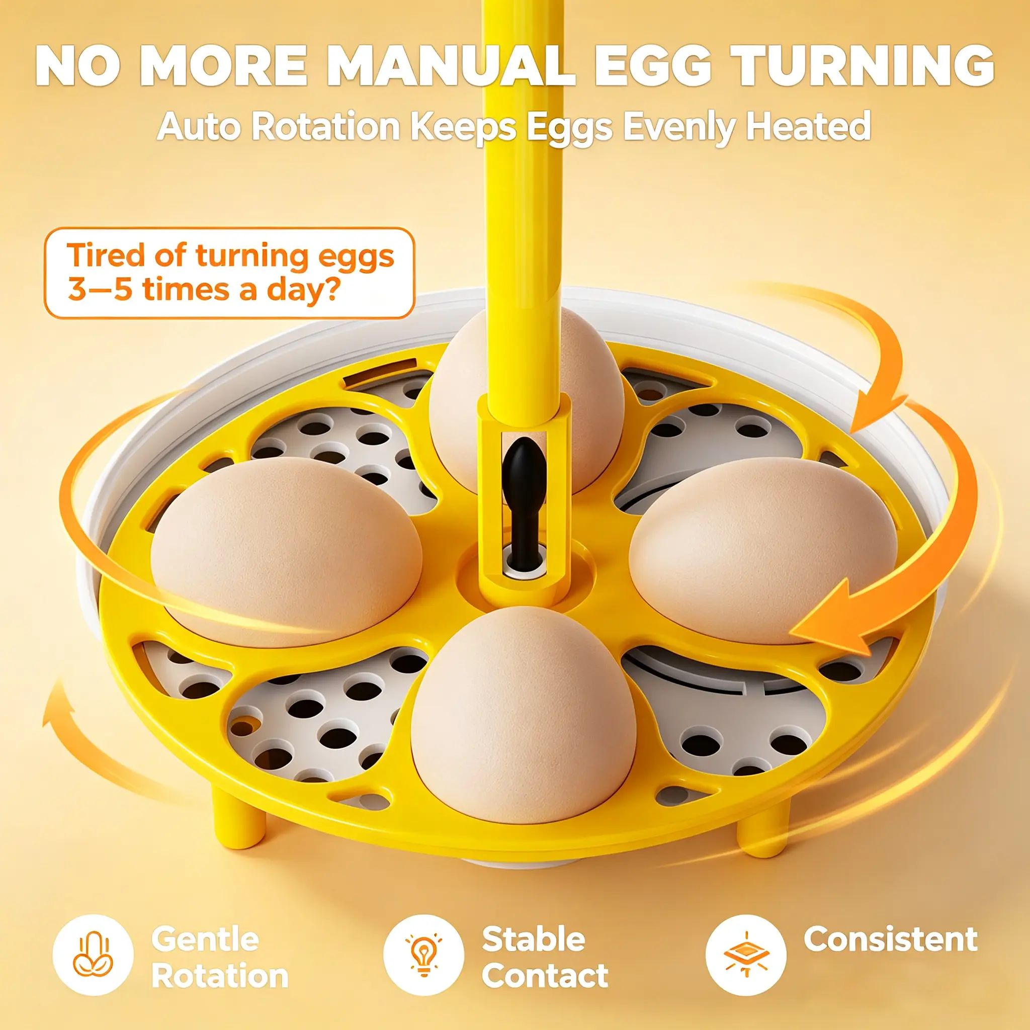 8-Egg Mini Incubator for Kids with Automatic Egg Turning | Fun Educational Hatching Kit with Precise Temp Control | The Perfect Birthday/Holiday Gift for Curious Kids to Explore Life Home