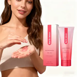 Pure romantic pink strawberry-shaped oral gel (gentletype), providing a comfortable experience and a soothingthroat reliever, Fresh formula