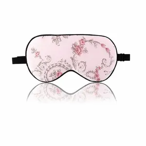 Unique Bargains Adjustable Strap Silk Sleep Eye Covers Blindfold Eye Covers for Sleeping Light Pink