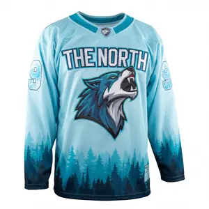The North Wolf 99 Heavyweight Embroidery Hockey Jerseys for Men Oversized Jersey Over Hoodie Fit Athletic Out,stylish jerseyfits Athletic Style Activewear