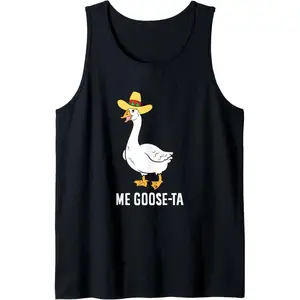 Me Goose Ta Mexican Funny Spanish Goose Pun Tank Top