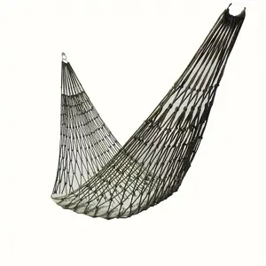 Outdoor Camping Hammock with Nylon Ropes and Hooks for Garden Beach Patio Travel Lightweight Portable Hammocks for Sports Outdoor Activities
