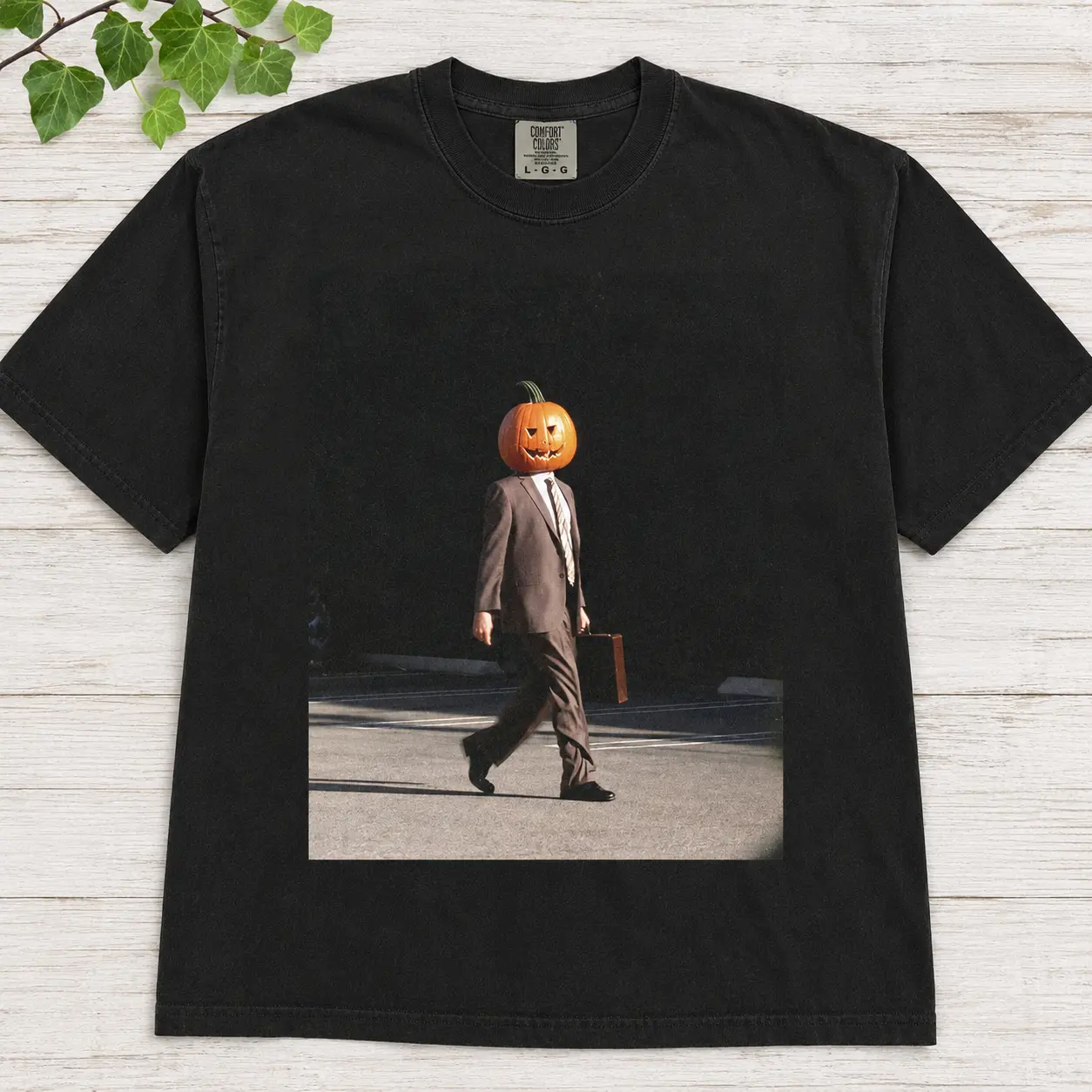 Comfort Colors Dwight Pumpkin Head  T-Shirt