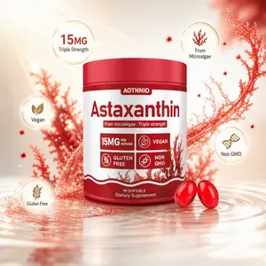 Concentrated Astaxanthin 15mg | Natural Antioxidant Supplement |  Fresh Microalgae Source | Non-GMO & Gluten Free | Supports Eye, Skin & Joint Health | Supports Internal Circulation | 90 Softgel Vitamin Capsules  Summervibes