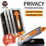 2-5 Packs Full Cover Privacy Tempered Glass Smartphone Screen Protector, Tempered Glass Film For iPhone 17 Pro Max/17 Air/16 Pro Max/15 Pro/16/15/14/13/12/11/X/XR, Anti-Scratch, Anti-Fingerprint, Easy to Install, Anti-Peeping