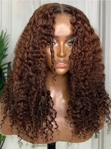 26-Inch Soft Curly Wig, 180 Density, 13x4x1 Lace Front, Pre-Trimmed Real Hair, Suitable for Daily Wear, Women, Lace Front Wigs