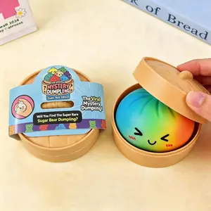 Expressive Big Dumpling Squishy - Blind Box, Mysecret Bun Fidget Toy, Soft TPR Material, Stress Relief, Unboxing Surprise, Random Style per Pack.Valentine's Day and Easter gifts, suitable for children to exchange gifts
