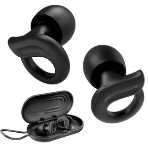 Hearprotek HP28 Ear Plugs for Sleeping, 2 Pairs Ear Plugs for Sleep Noise Reduction Ear Protection-Reusable Soft Hearing Protection earplugs for Ear Tinnitus Relief,Misophonia,snoring,Study,Work,Travel noise cancellation noise reduction  Comfort  Daily