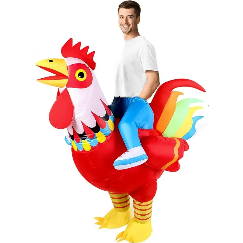 Cross border Red Rainbow Rooster