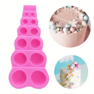 1PC 3D Pearl Soap Mold, Half Ball Silicone Mould, Semi Sphere Craft Mold