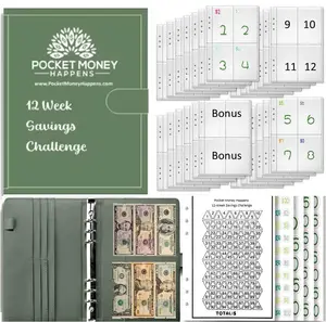 saving book money Cash Envelope Savings Pocket Money Cash Saving Challenge Cash Book Cash Binder Group Cash Challenge Savings Challenge Financial Goal