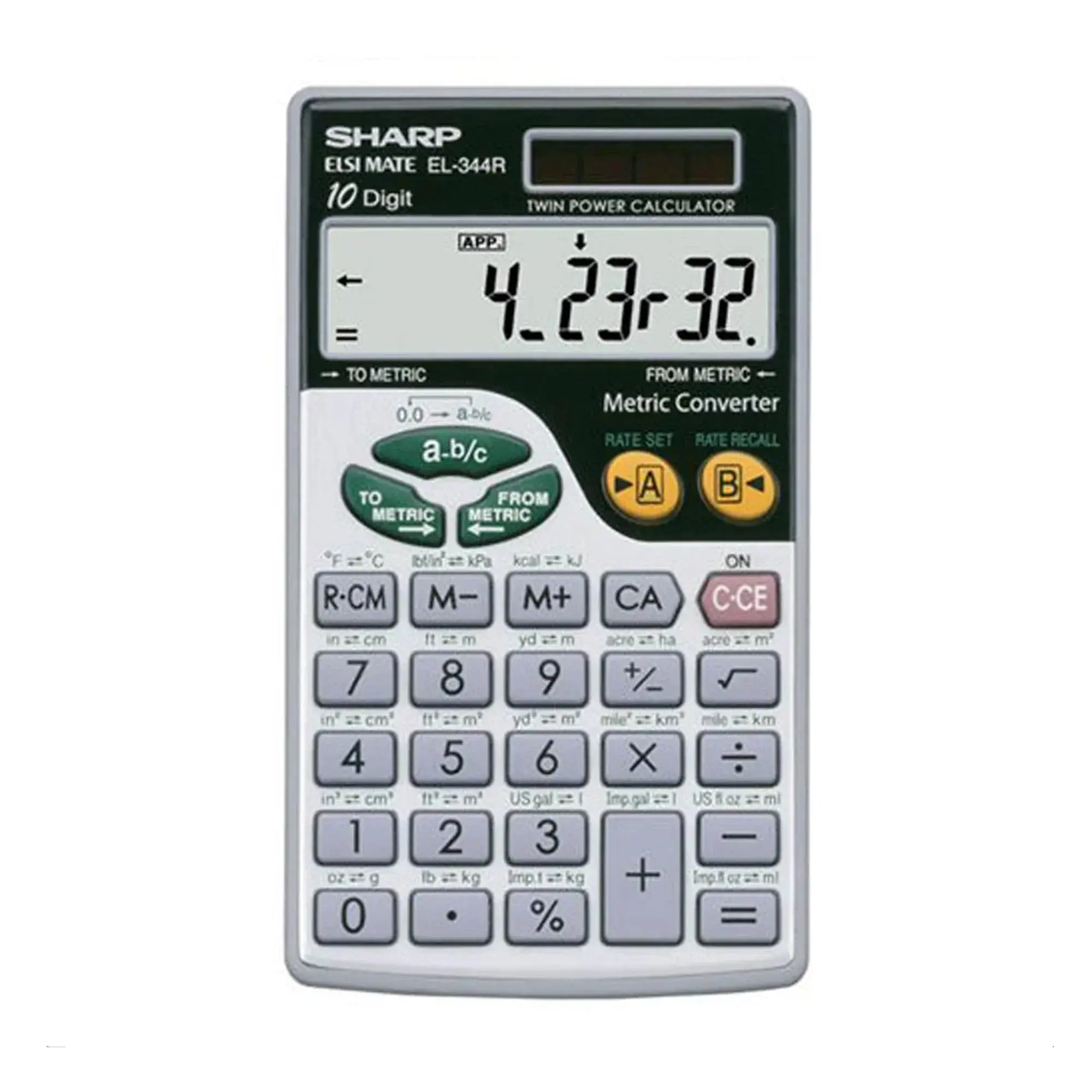 Portable Calculator: 44 Function Metric Converter for Accurate Measurements
