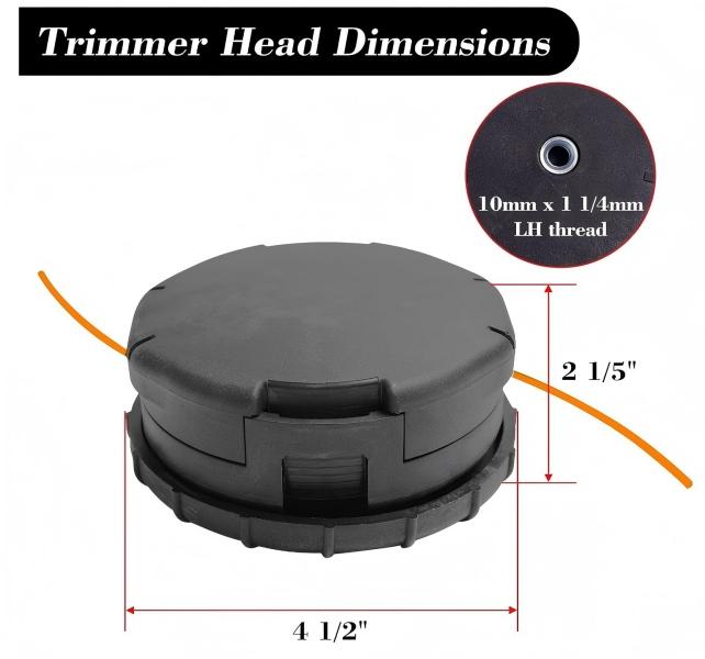 Speed-Feed 450 Trimmer Head | Replaces 99944200903 X047000940 | Universal Straight Shaft Trimmer Parts & Connector for Lawn & Garden Care