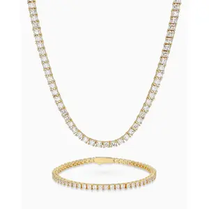 JAXXON - Tennis Set Square Cut - Gold