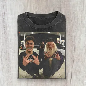 Comfort Colors Wizard Magic Shirt, HP Hip Hop Tee, Gangsta Half Blood, Harry Meme, Potion Master, Dumbledore Shirt, Movie Shirt, Gift for Harry Fans.