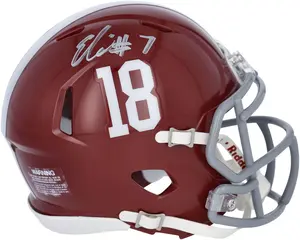 Eli Ricks Alabama Crimson Tide Autographed Riddell Speed Mini Helmet - Fanatics Authentic Certified