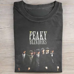Vintage Peaky Blinders Movie Iconic Graphic Tees - Tommy Shelby T-Shirt - TV Series Tee - Unisex Meme Cringe Funny Shirt - Gift Shirt - Menswear Womenswear Streetwear Cotton Comfort