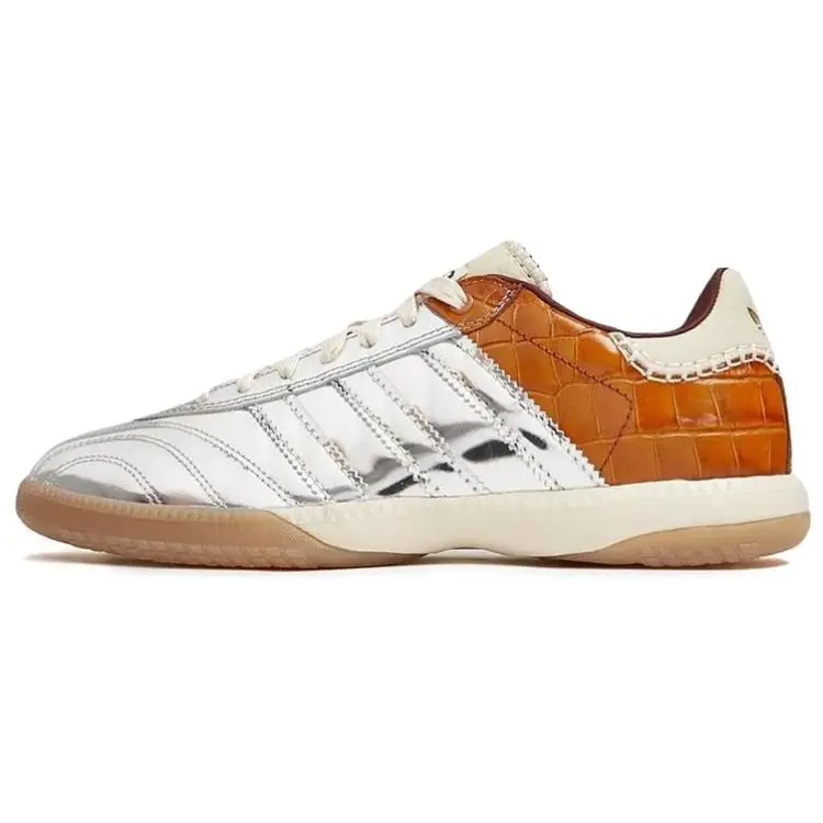 Adidas Samba Wales Bonner X Originals Millennium Silver Metallic Easy Yellow' Versatile Comfort Skate Shoes Unisex IH5777