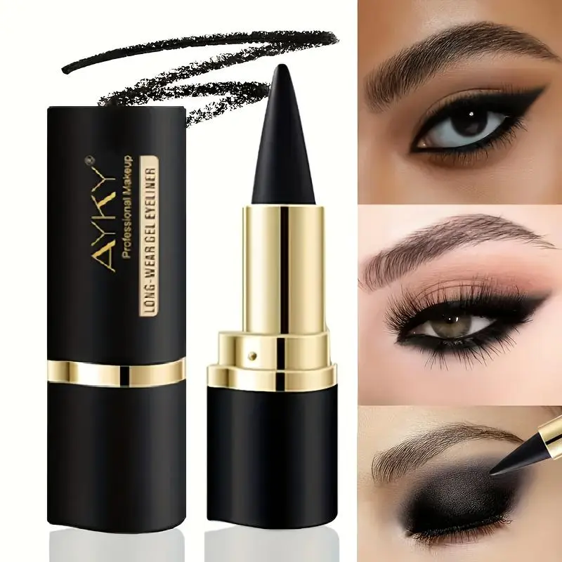 Waterproof Eyeliner Gel, 1 Piece Long-lasting & Smudge-proof Eyeliner, Eye Makeup Tool for Women & Girls, Cosmetic, Eye Makeup Product, Longwear Eye Liner, Eye Makeup Supplies