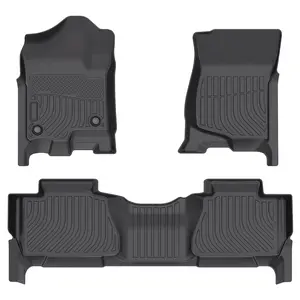 KELCSEECS Chevrolet Tahoe 2007-2014 2015-2020 Floor Mats, All Weather Protection TPE Duty Non-Slip Custom Automotive, Front & Rear Row & Trunk Mats, Accessories, Waterproof, Easy to Clean, Eco-friendly Material, Safe and Durable, Perfect Fit