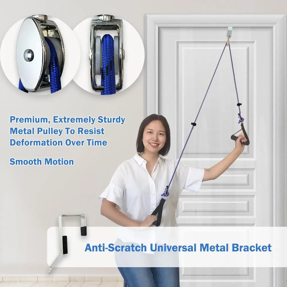 Shoulder Pulley for Physical Therapy, Pulleys for Shoulder Rehab over Door, Shoulder Pulley over the Door Physical Therapy, Door Pulleys for Physical Therapy, Arm Pulley, over the Door Pulleys Phantawell
