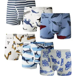 X-UDW04   Little Boys' Cotton Boxer Brief Soft Underwear