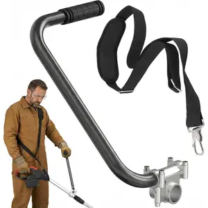 Weed Eater Handle,  Trimmer Handle Extension with Adjustable  Strap, Trimmer Grip with Bracket Clamp, Weedeater Handle Fits 26/28mm Shafts for Lawn Care and Landscaping