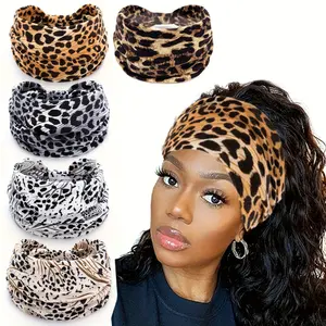 Women's Boho Style Elastic Hair Bands 5-Pack, Non-Slip Hair Ties, Ideal for Yoga, Sports, Party Decorations & Mother's Day Gifts