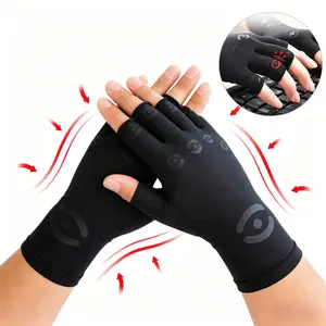 Half Finger Compression Gloves for Arthritis & Carpal Tunnel – Touchscreen, Anti-Slip Grip for Driving, Gaming, Typing, Daily Use, Men & Women,Raynauds and Provide Arthritis Pain Relief For Hand
