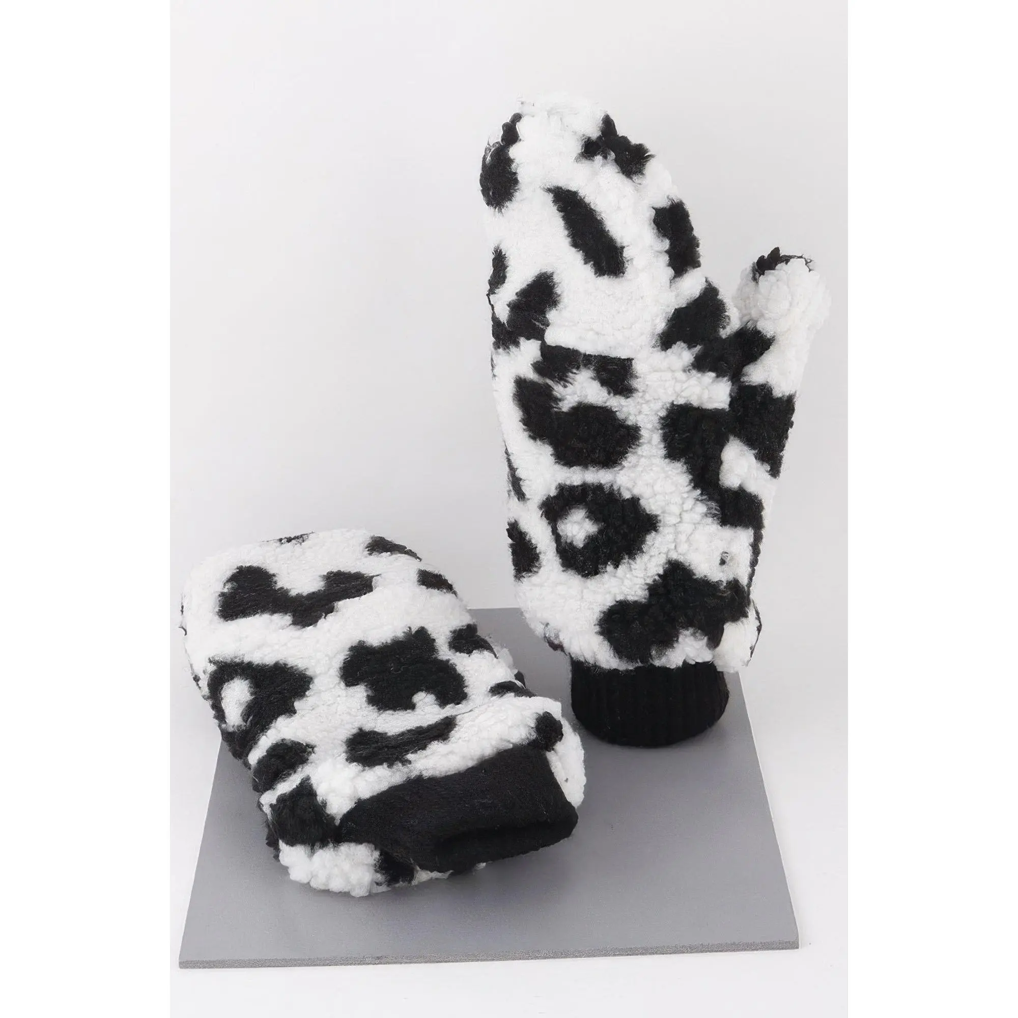 Animal Print Winter Mittens
