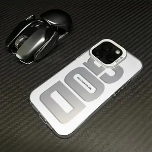 GOD Pattern Fashion TPU Laser Craft Phone Case for iPhone 17 16 15 14 13 12 11 Samsung Galaxy S25 S24 S23 S22 Anti-Drop Protection