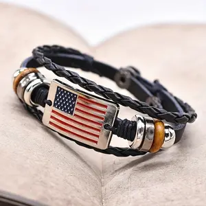[For Men and Women Flag Bracelet] Fashion American Flag Bracelet For Men And Women