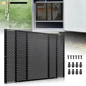 RV Screen Door Protector Adjusts from 21.5"- 35", RV Entry Screen Door Grille Adjustable Screen Defender for RV Door Screen Door Protector for Dogs