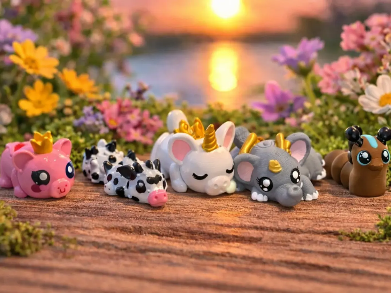 Custom Mini Animal Figurine Fidget  | Novelty 3D Printed Collectibles | Stress Relief | Desk Decor | Personalized Gifts