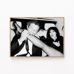 Vincent Cassel And Monica Bellucci Poster, Monica Bellucci Print, Bellucci Wall Art, Home Decor, Wall Decor, Gallery Wall Print