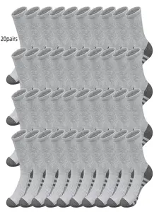 Men's Stripes Print Crew Socks, Socks for Men, Casual Comfortable Breathable Socks for Daily Wear, Minimalist Men's Socks for All Seasons