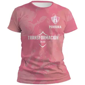 Liga MX Playera Atlas Rosa 3D T-shirt, Mexican Soccer Jersey, Gifts for Mexicano Fútbol Fans, Sport Gear, Football Wear