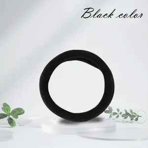 Adjustable Black Hair Ties No Snag, Strong Hold!