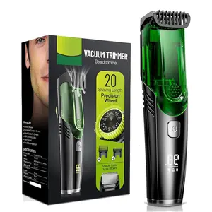 Vacuum Beard Shaver for Men,Built-in Vacuum Trimmer for Mustache, Sideburns, Facial Hair, Rechargeable, IPX7 Waterproof, 2 Comb, Comfort face 2in1 Electric Razor rechargeable men 2026 ornament