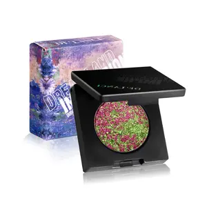 De'lanci duochrome eyeshadow multichrome pressed powder Mixed color eyeshadow palette