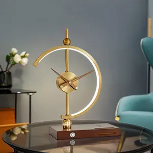 Zora Clock Lamp with Wireless Charging - Multifunctional LED Desk Light