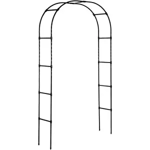 Arbor Arch,Rustproof & Easy Assembly Metal Trellis,7.9  H x4  W,Metal+PE Coated Archway for Climbing ,Outdoor Rose Support, Wedding Decor, Bridal Party Decoration