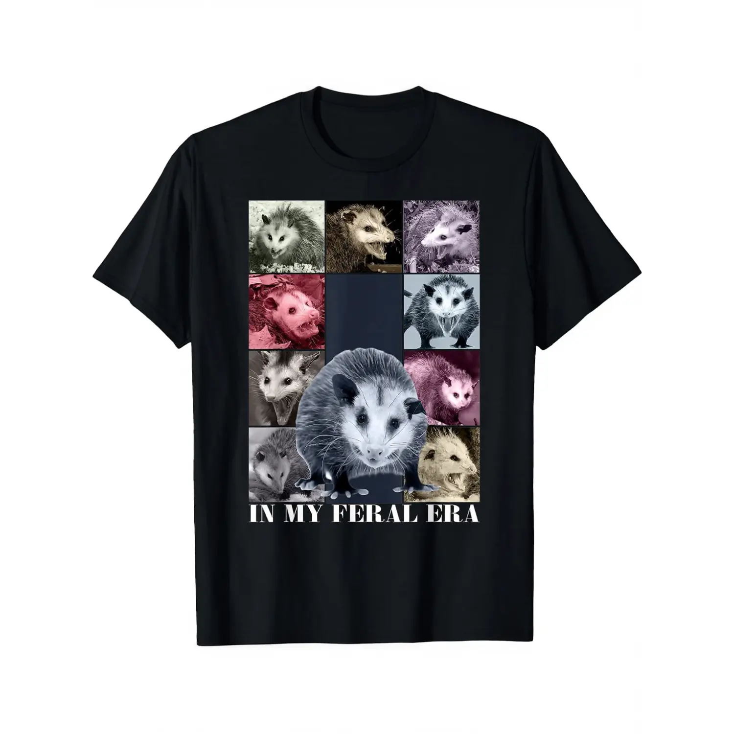 in My Feral Era Funny Opossum Meme Possum T-Shirt