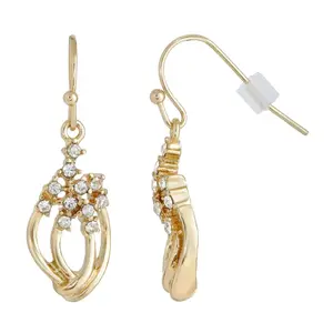 Clear Crystal Petite Drop Earrings