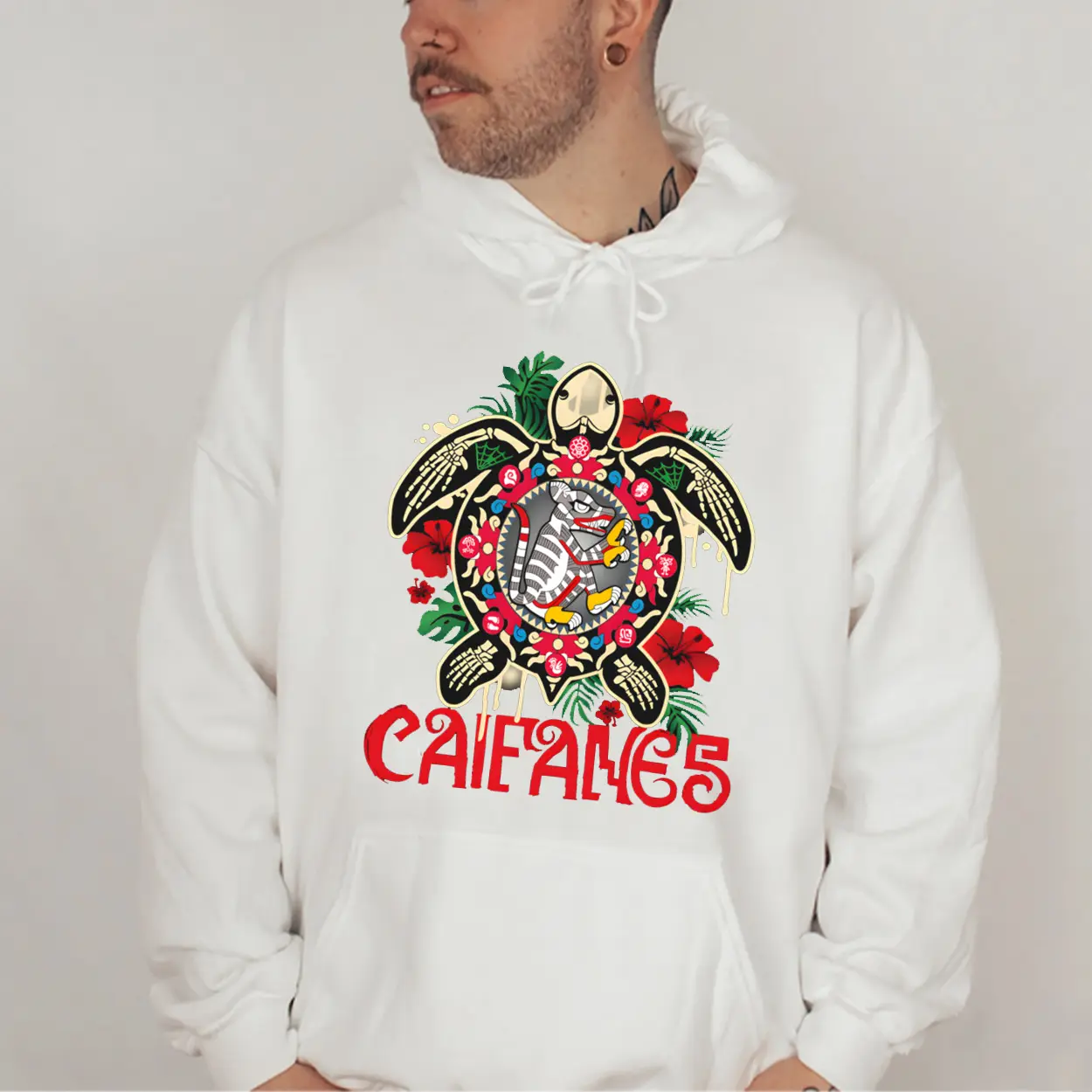 Caifanes Band Graphic Hoodie Fleece Fabric Casual Hooded Sweatshirt Trendy Tops Perfect Gift