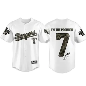 Men's Wallen Still Problem Tour 2026 Baseball Jersey - Country Music Fan Merch