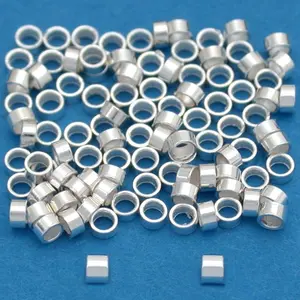 Sterling Silver Crimp Beads 2 X 1mm (100)
